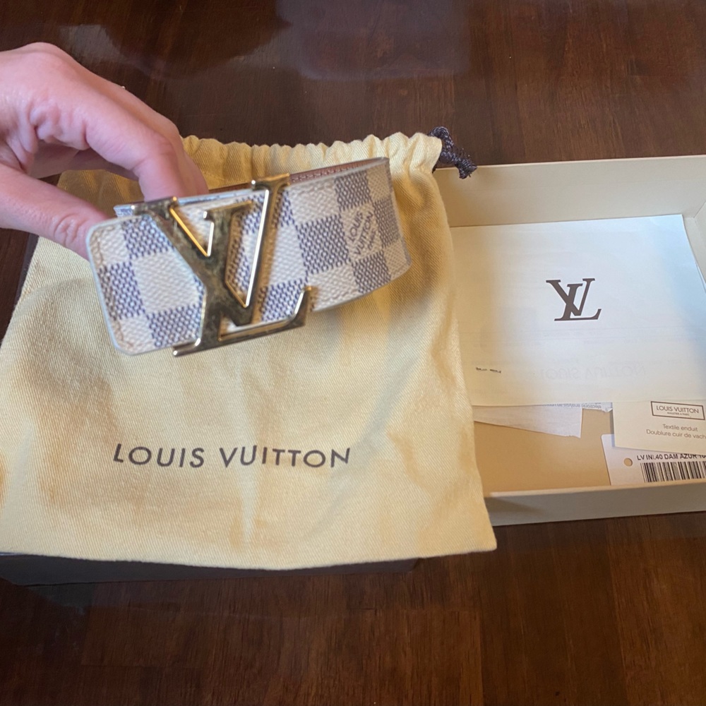 Authentic Damier Louis Vuitton Belt